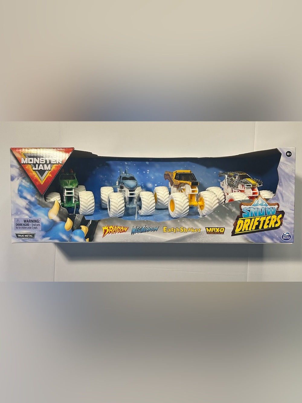 Monster Jam Snow Drifters 4-Pack Monster Truck Set - Multicolor